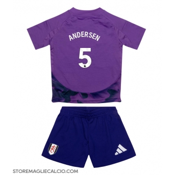Fulham Joachim Andersen #5 Maglia Gara Terza Repliche 2024-25 Bambino